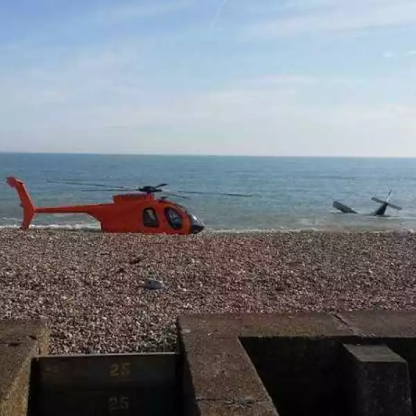 Horror as Plane Crashes Into the Sea in Broad Daylight